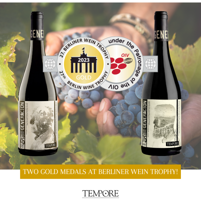 TWO GOLD MEDALS FOR OUR GENERACIÓN ORGANIC WINES!'