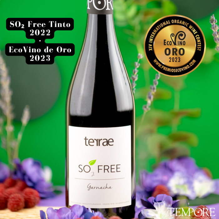 GOLD MEDAL BY ECOVINO AWARDS 2023 FOR SO2 FREE RED!!'