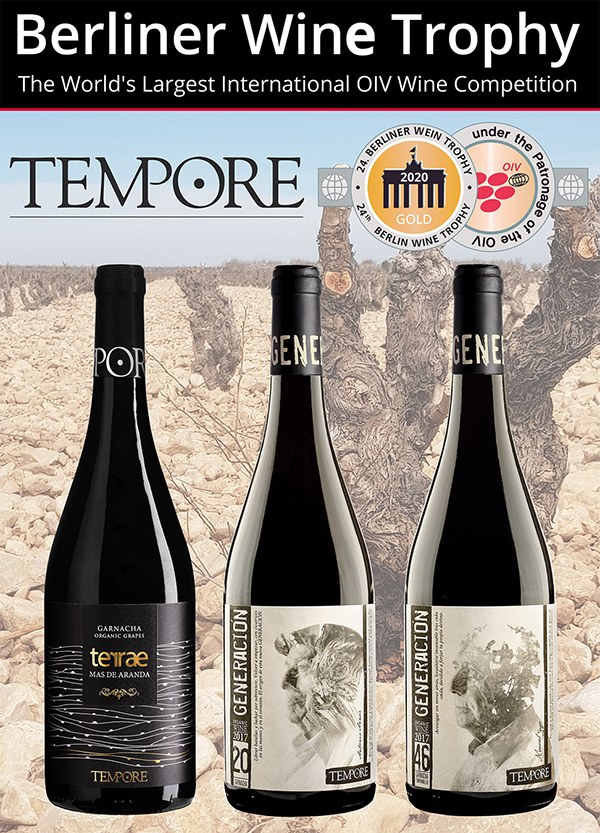 BERLINER WEIN TROPHY PREMIA NUESTROS VINOS ECOLÓGICOS CON 3 NUEVOS OROS'