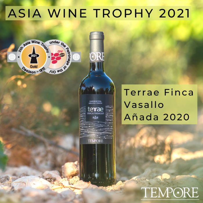 ¡Medalla de Oro en Asia Wine Trophy para Terrae Finca Vasallo!'