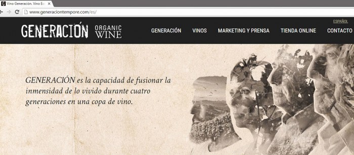 LANZAMIENTO NUEVA PÁGINA WEB DE GENERACIÓN TEMPORE: GARNACHA Y TEMPRANILLO'