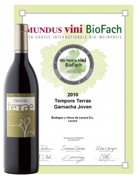 MEDALLAS PARA EL TERRAE GARNACHA JOVEN 2010 - BIOFACH 2012 Y BERLIN WINE TROPHY 05.03.2012'