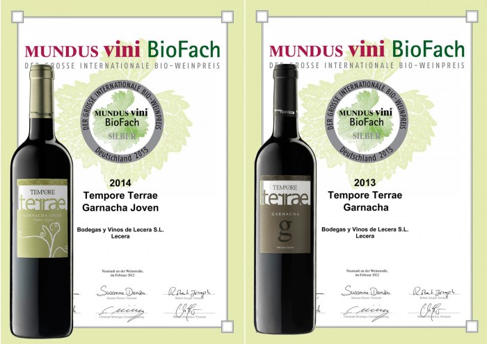 NEW TEMPORE TERRAE MEDALS FROM MUNDUS VINI BIOFACH 2015 12.01.2015'