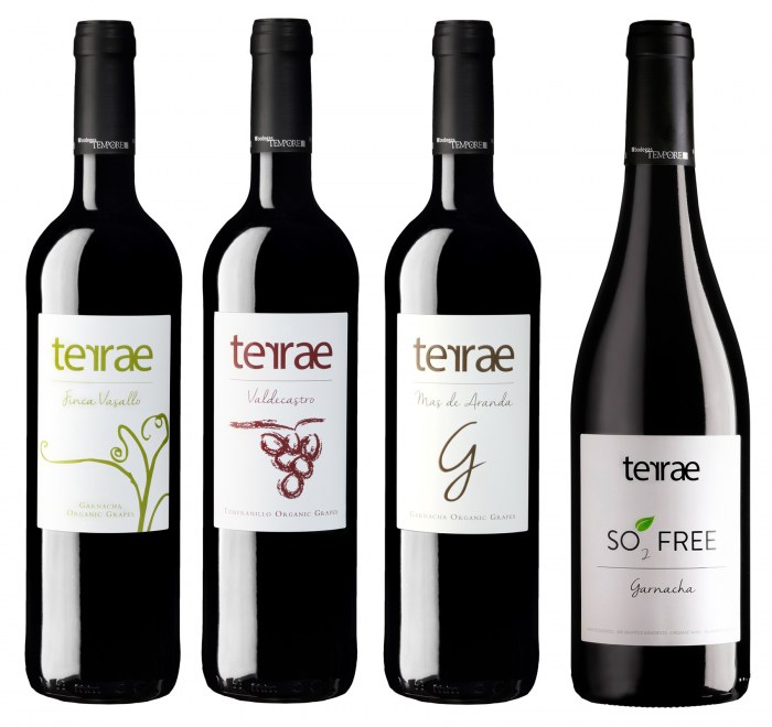 TERRAE GRENACHE AND TEMPRANILLO, AN ORGANIC WINNING BRAND. NEW MEDALS'